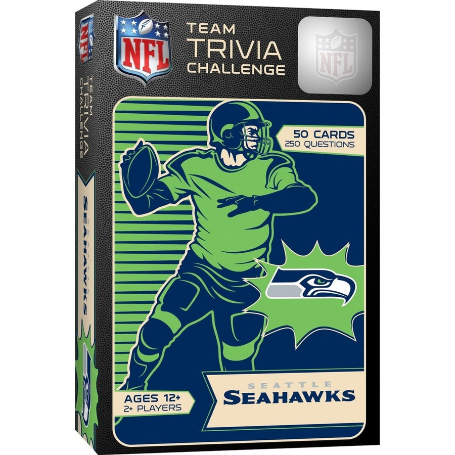 Seattle Seahawks Trivia Challenge Game 50 Cards 250 Questions Ages 12 and Up Image 1