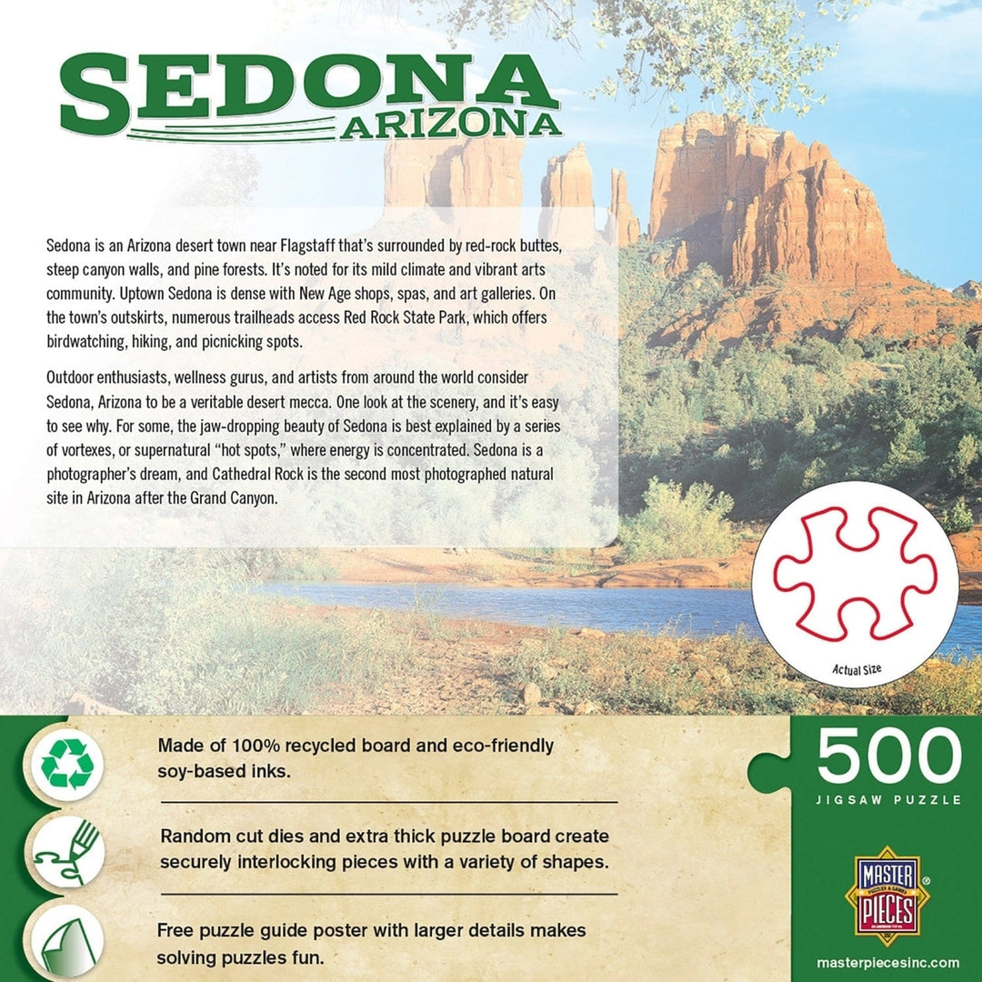 Sedona Arizona 500 Piece Jigsaw Puzzle Red Rock Landscape Art Outdoor Recreation Image 3