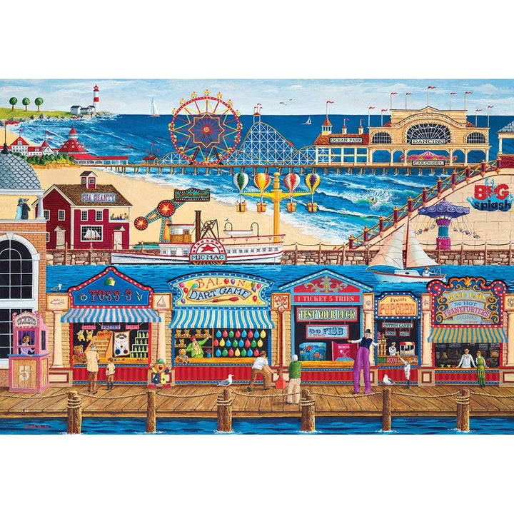 MasterPieces Ocean Park 2000 Piece Jigsaw Puzzle 39x27 Eco-Friendly Chipboard Image 2