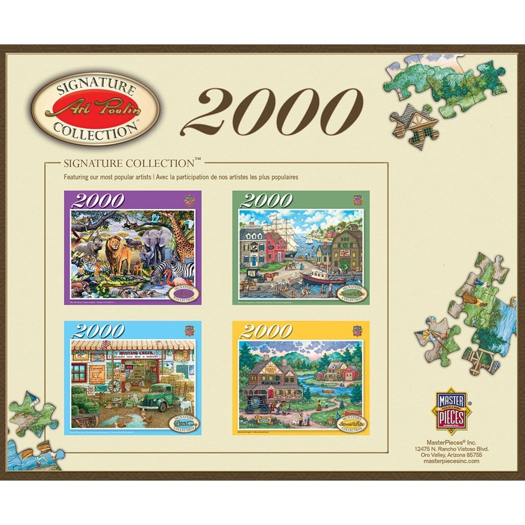 MasterPieces Ocean Park 2000 Piece Jigsaw Puzzle 39x27 Eco-Friendly Chipboard Image 3