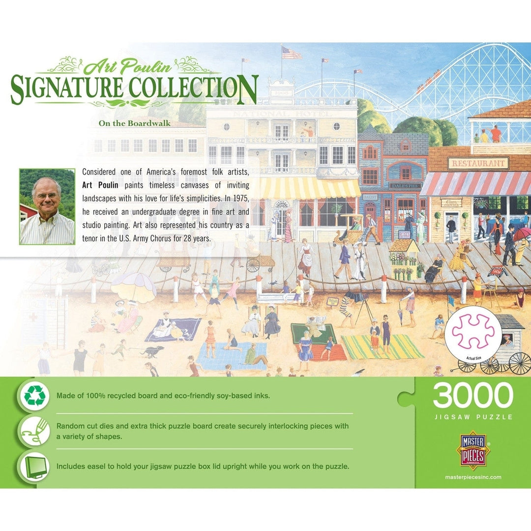 MasterPieces On the Boardwalk 3000 Piece Jigsaw Puzzle 32x45 inches Recycled Chipboard Image 3