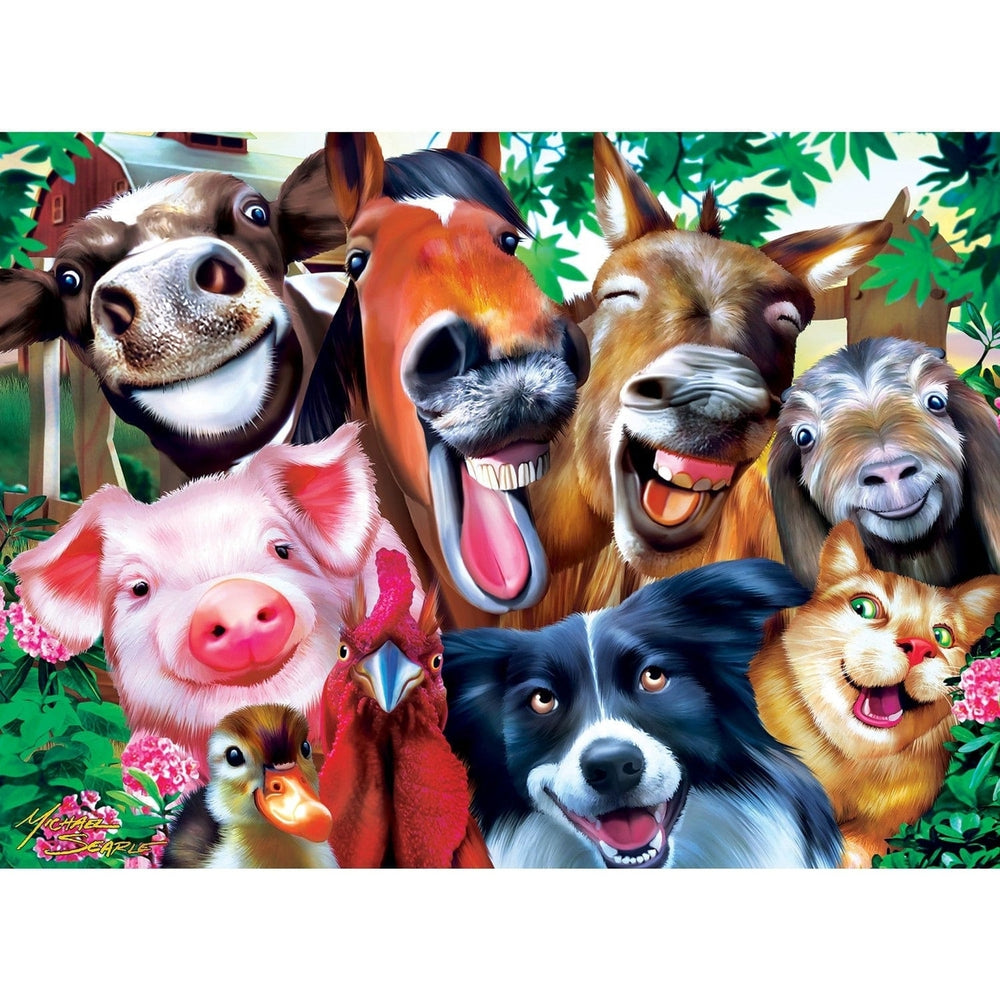 Selfies Barnyard Besties 200 Piece Jigsaw Puzzle for Ages 8 and Up 19x14 inches Image 2