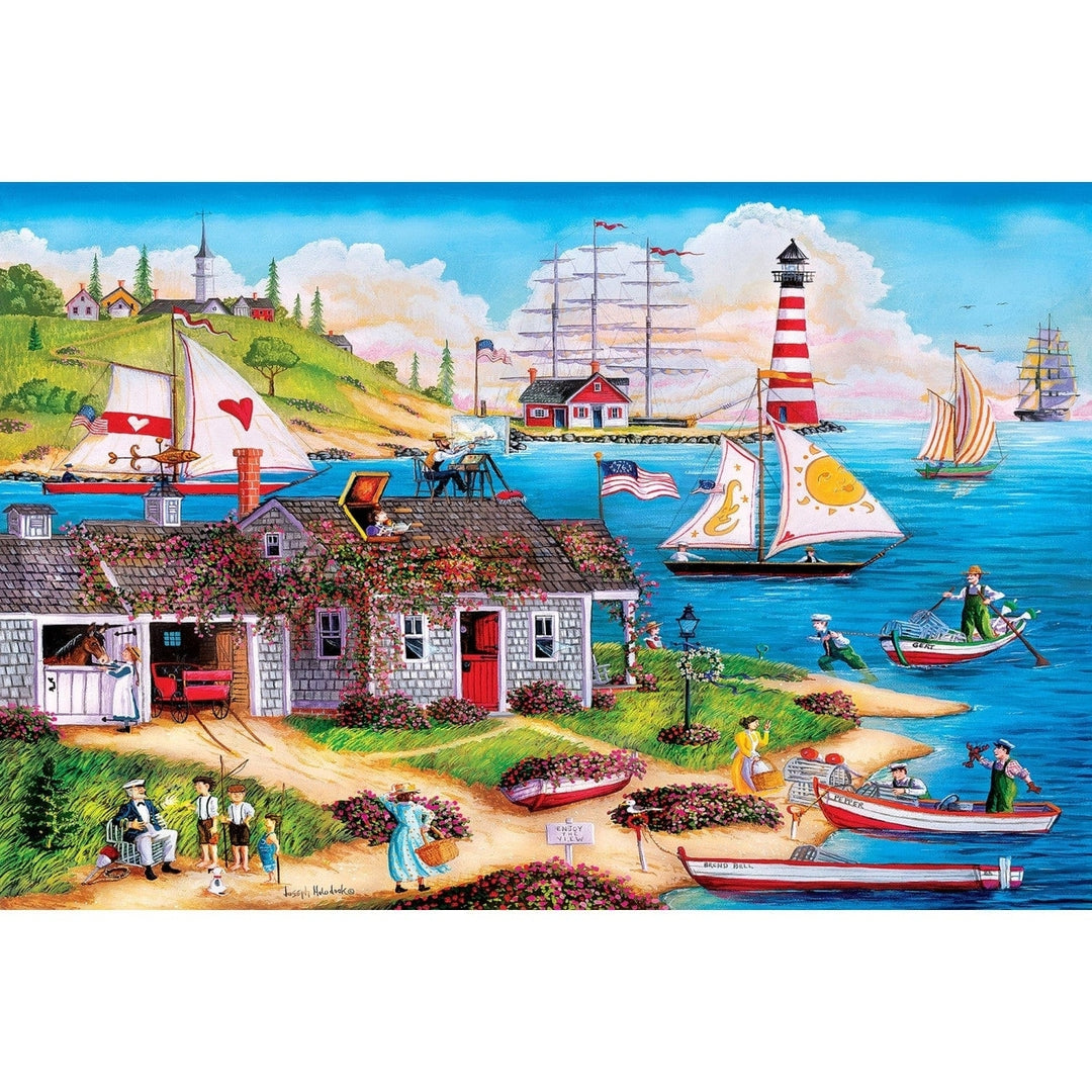 MasterPieces 5000 Piece Jigsaw Puzzle Painters Point 40x60 Recycled Material Image 2