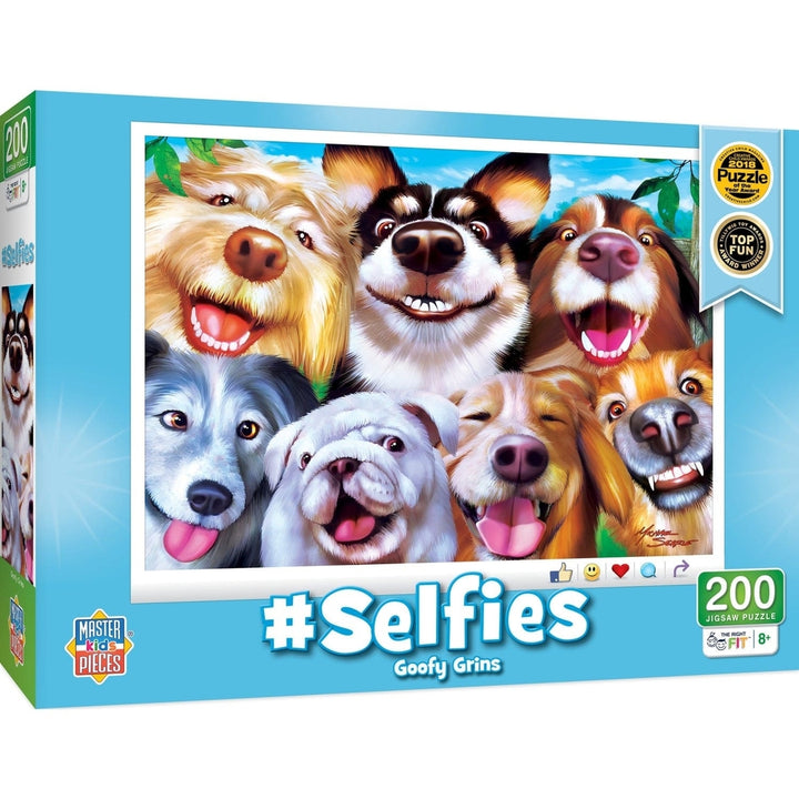 MasterPieces Kids Jigsaw Puzzle Selfies Goofy Grins 200 Pieces 14x19 Recycled Image 1