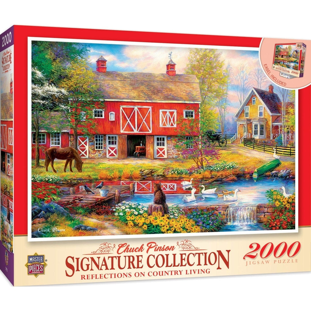 MasterPieces 2000 Piece Jigsaw Puzzle Country Living 39x27 Recycled Chipboard Image 1