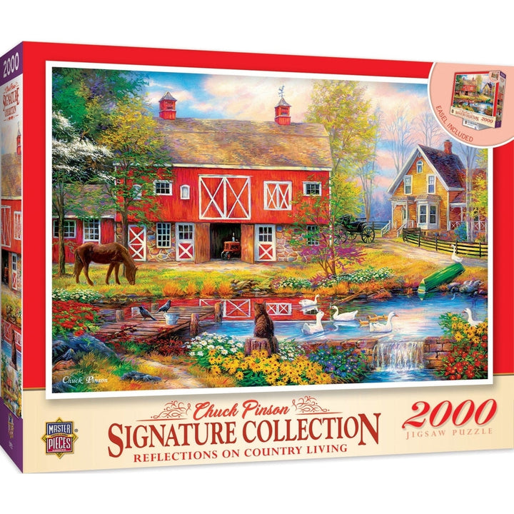 MasterPieces 2000 Piece Jigsaw Puzzle Country Living 39x27 Recycled Chipboard Image 1