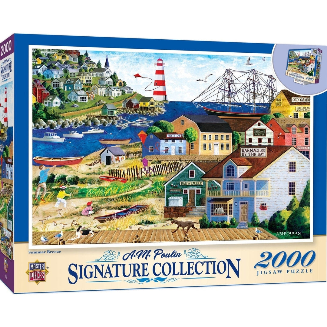 MasterPieces Summer Breeze 2000 Piece Jigsaw Puzzle 39x27 Recycled Material Image 1