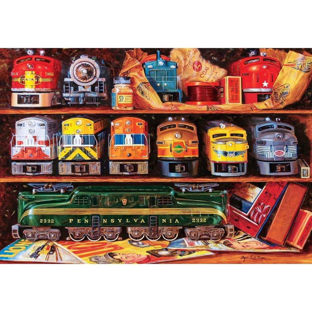 MasterPieces Signature Collection 2000 Piece Jigsaw Puzzle Lionel Trains 27x39 Image 2