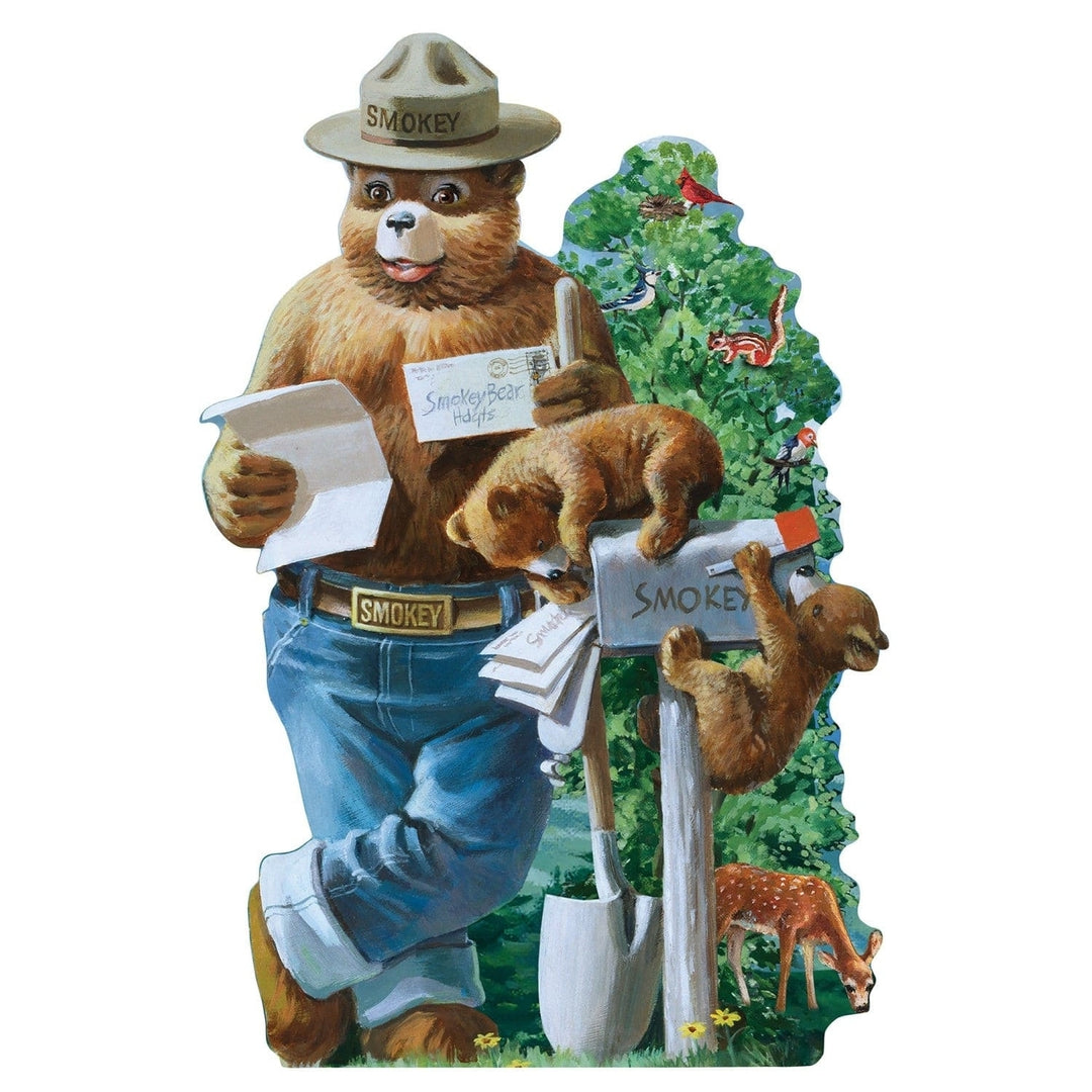 Smokey Bear Floor Puzzle 36 Piece Vintage Art Kids Educational Toy Forest Theme Image 2