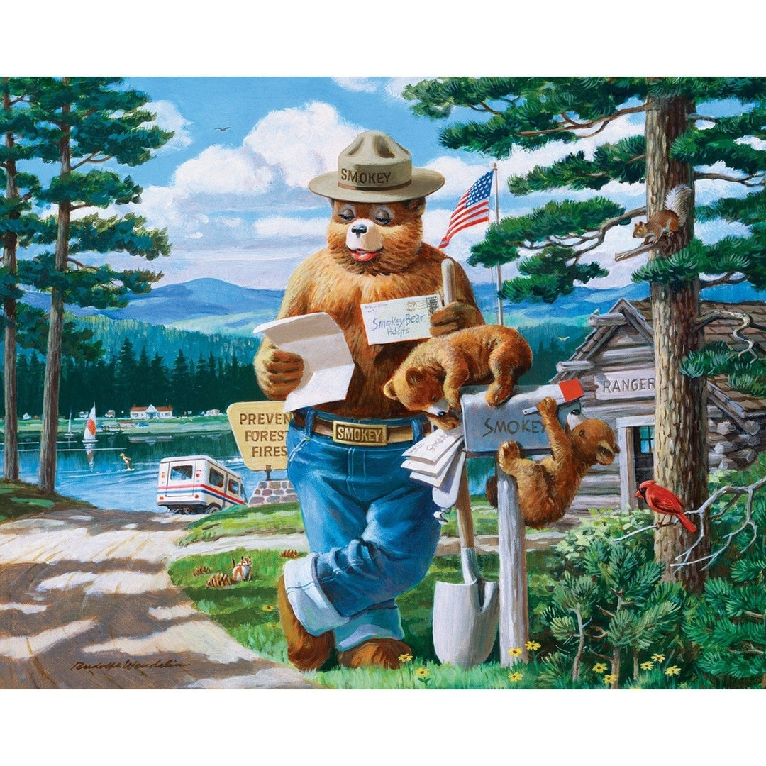 Smokey Bear Jigsaw Puzzles 4 Pack 100 Pieces Kids Vintage Fun 8"x10" Image 3