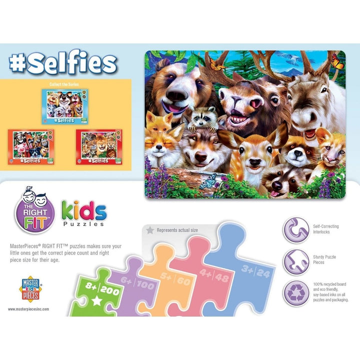 Selfies Woodland Wackiness 200 Piece Jigsaw Puzzle for Ages 8+ 19x14 Inches Image 3