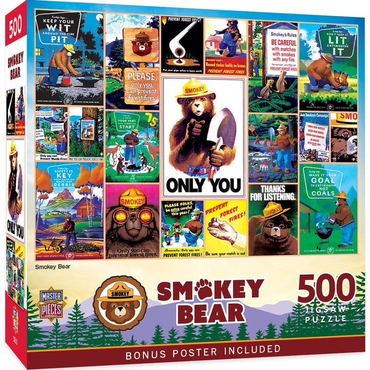 Smokey Bear National Parks 500 Piece Jigsaw Puzzle Image 1