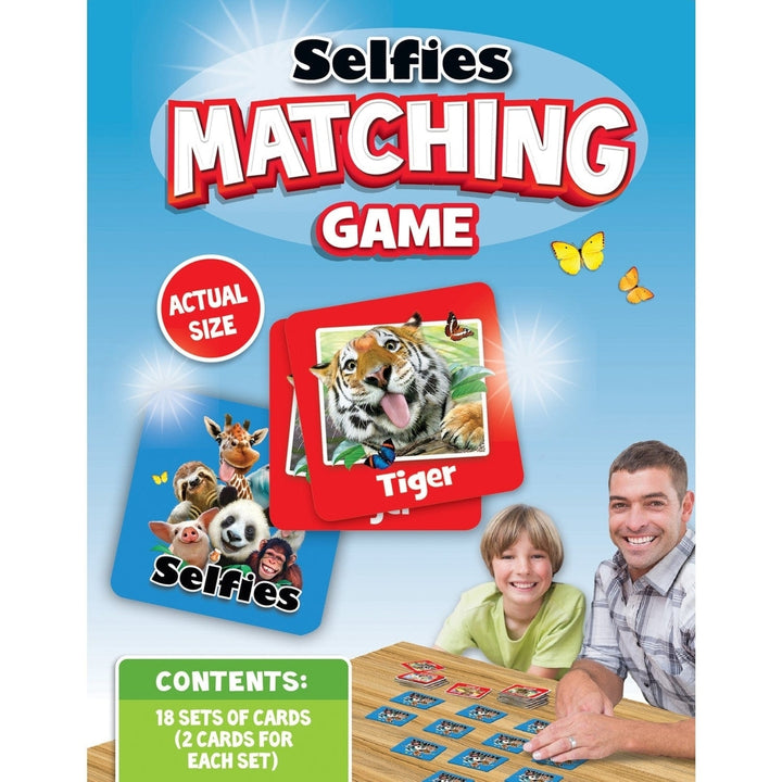 MasterPieces Selfies Matching Game Fun Family Card Game for Ages 3 and Up Image 3