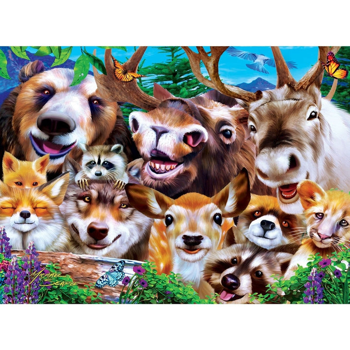 MasterPieces Selfies Jigsaw Puzzle 100 Piece 4 Pack Kids Animal Fun 8x10 Image 6