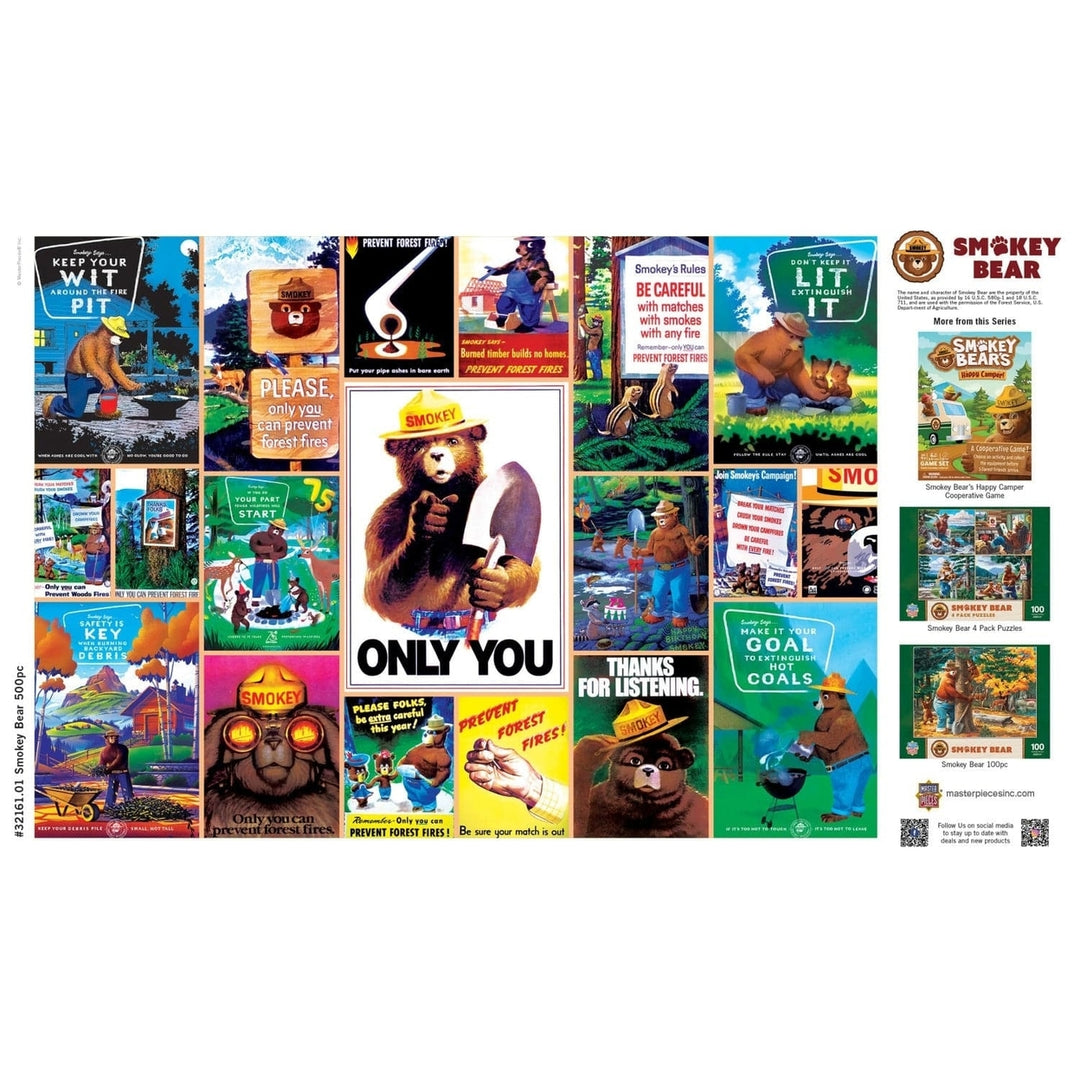 Smokey Bear National Parks 500 Piece Jigsaw Puzzle Image 4