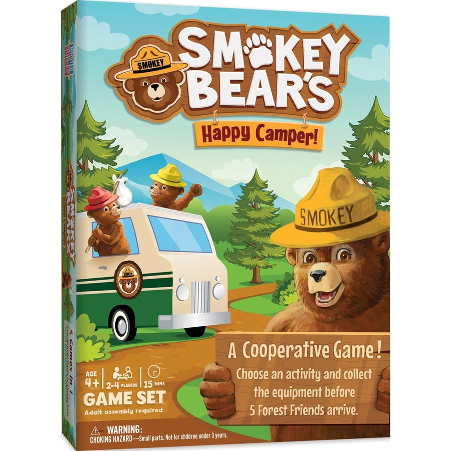 Smokey Bear Happy Camper Co-Op Game Teamwork Fun for Ages 4 and Up 2-4 Players Image 1