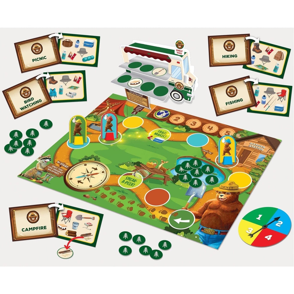 Smokey Bear Happy Camper Co-Op Game Teamwork Fun for Ages 4 and Up 2-4 Players Image 2