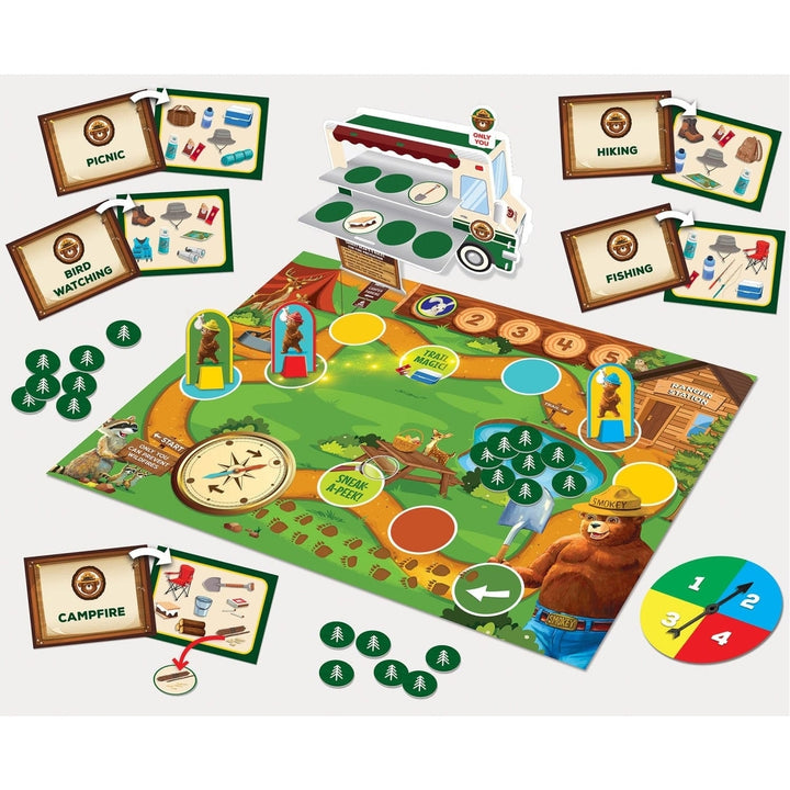 Smokey Bear Happy Camper Co-Op Game Teamwork Fun for Ages 4 and Up 2-4 Players Image 2