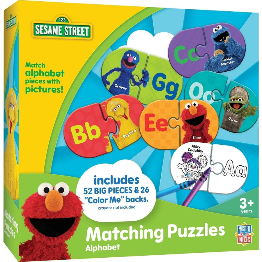 Sesame Street Alphabet Matching Jigsaw Puzzles Educational for Kids 3 and Up Image 1