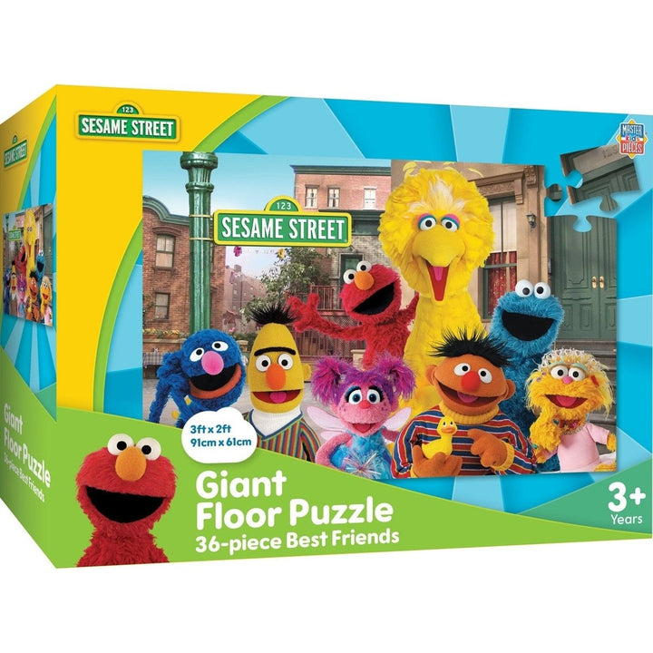 Sesame Street Best Friends 36 Piece Floor Puzzle Jumbo Fun for Ages 3 and Up Image 1