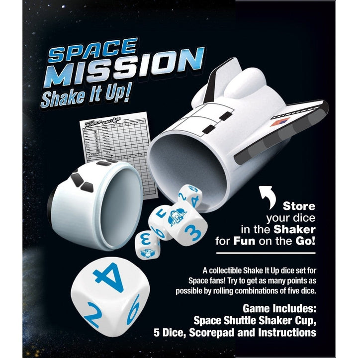 MasterPieces Space Mission Shake It Up Dice Game Travel Game for Ages 6+ Image 3