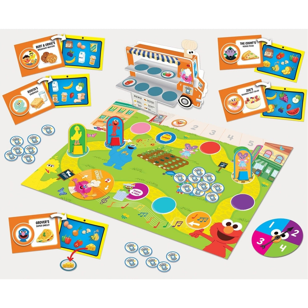 Sesame Street Cookie Monster Food Truck Co-Op Game for Kids and Adults 3+ Image 2