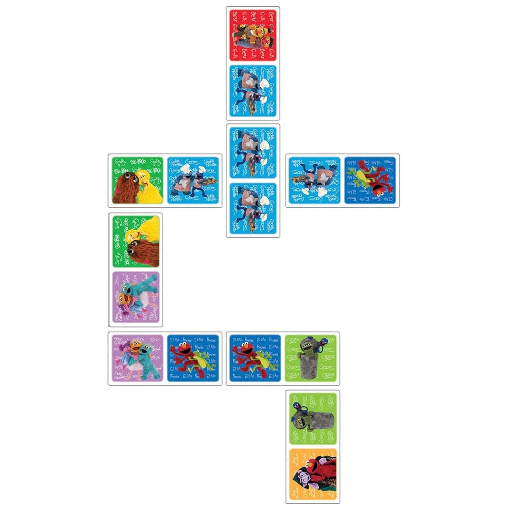 Sesame Street Elmo and Friends Picture Dominoes 28 Piece Card Game for Kids Image 2