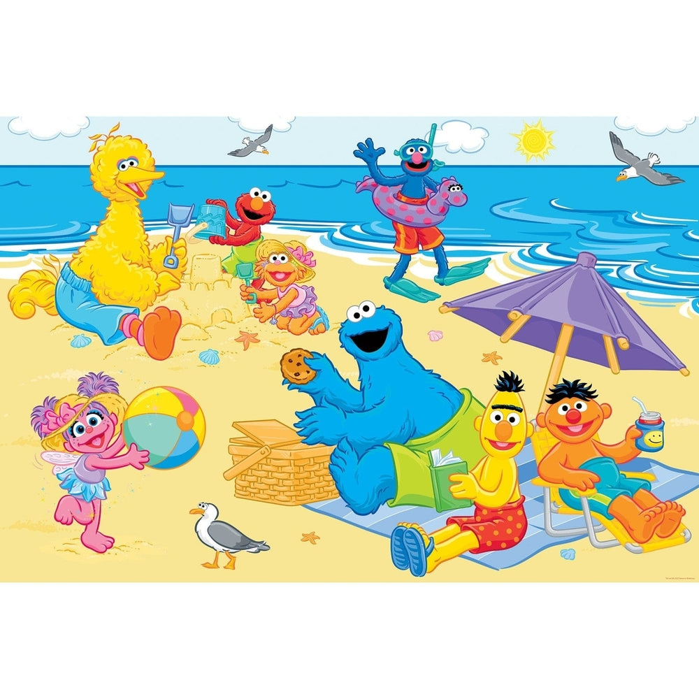 Sesame Street Fun in the Sun 24 Piece Floor Puzzle 36x24 for Kids Ages 3+ Image 2