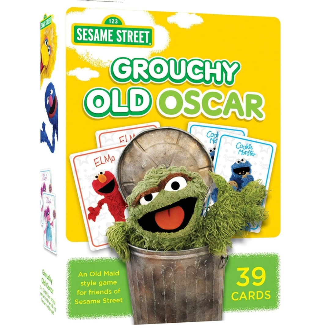 Sesame Street Grouchy Old Oscar Card Game 39 Cards Fun for Ages 4 Plus Image 1