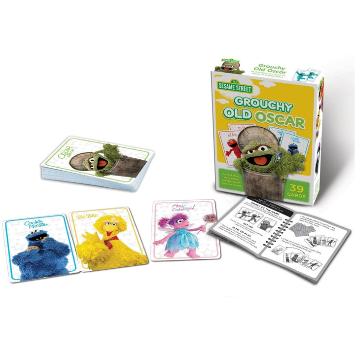 Sesame Street Grouchy Old Oscar Card Game 39 Cards Fun for Ages 4 Plus Image 2