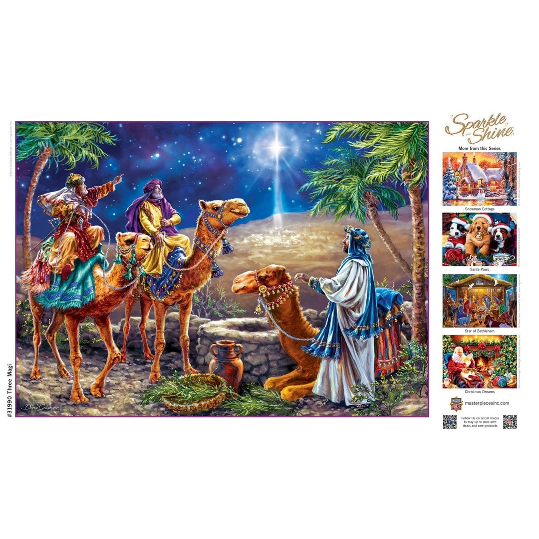 MasterPieces Sparkle and Shine 500 Piece Glitter Jigsaw Puzzle 15x21 Eco-Friendly Image 4