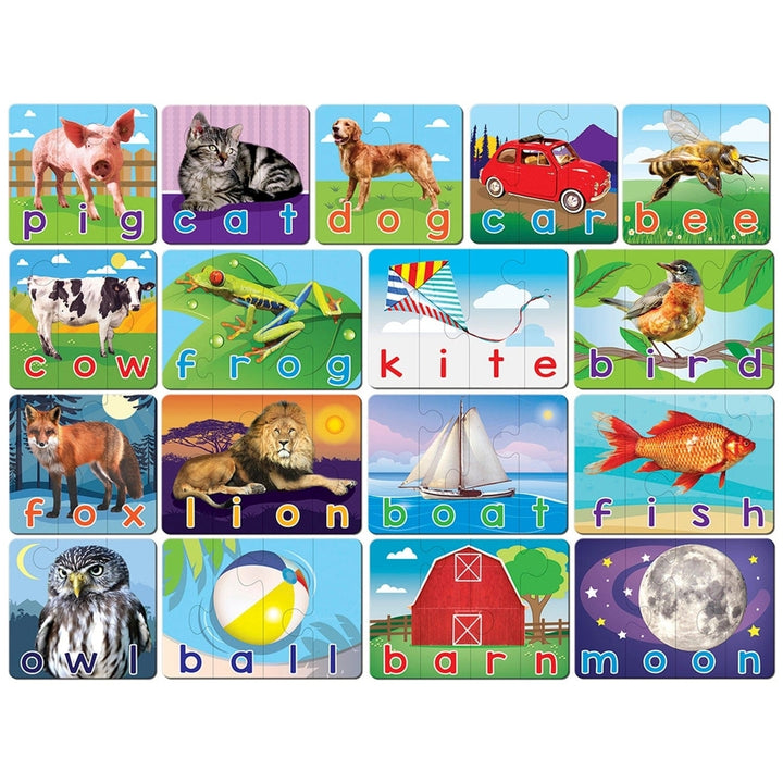 Spelling Educational Matching Jigsaw Puzzle for Kids Ages 3 and Up Learning Game Image 2