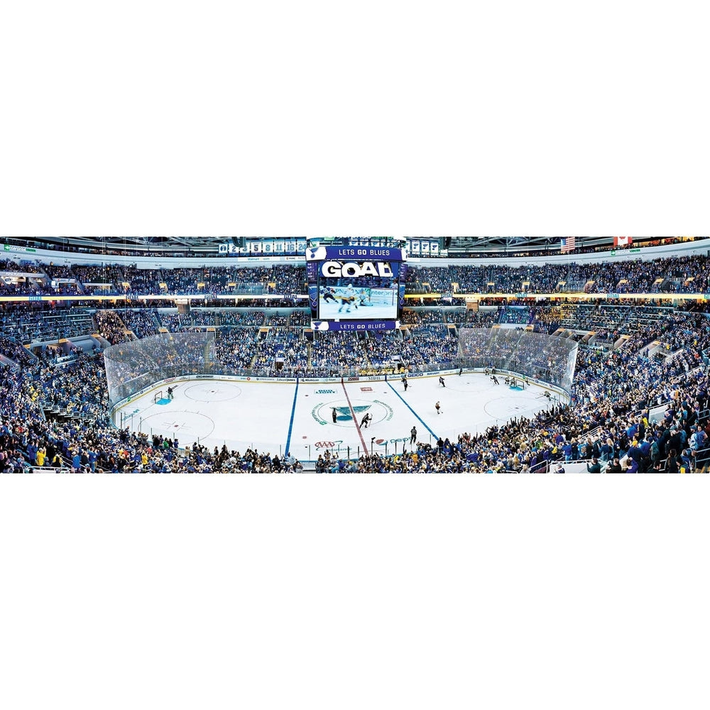 St. Louis Blues 1000 Piece Panoramic Jigsaw Puzzle Eco-Friendly Recycled Material Image 2