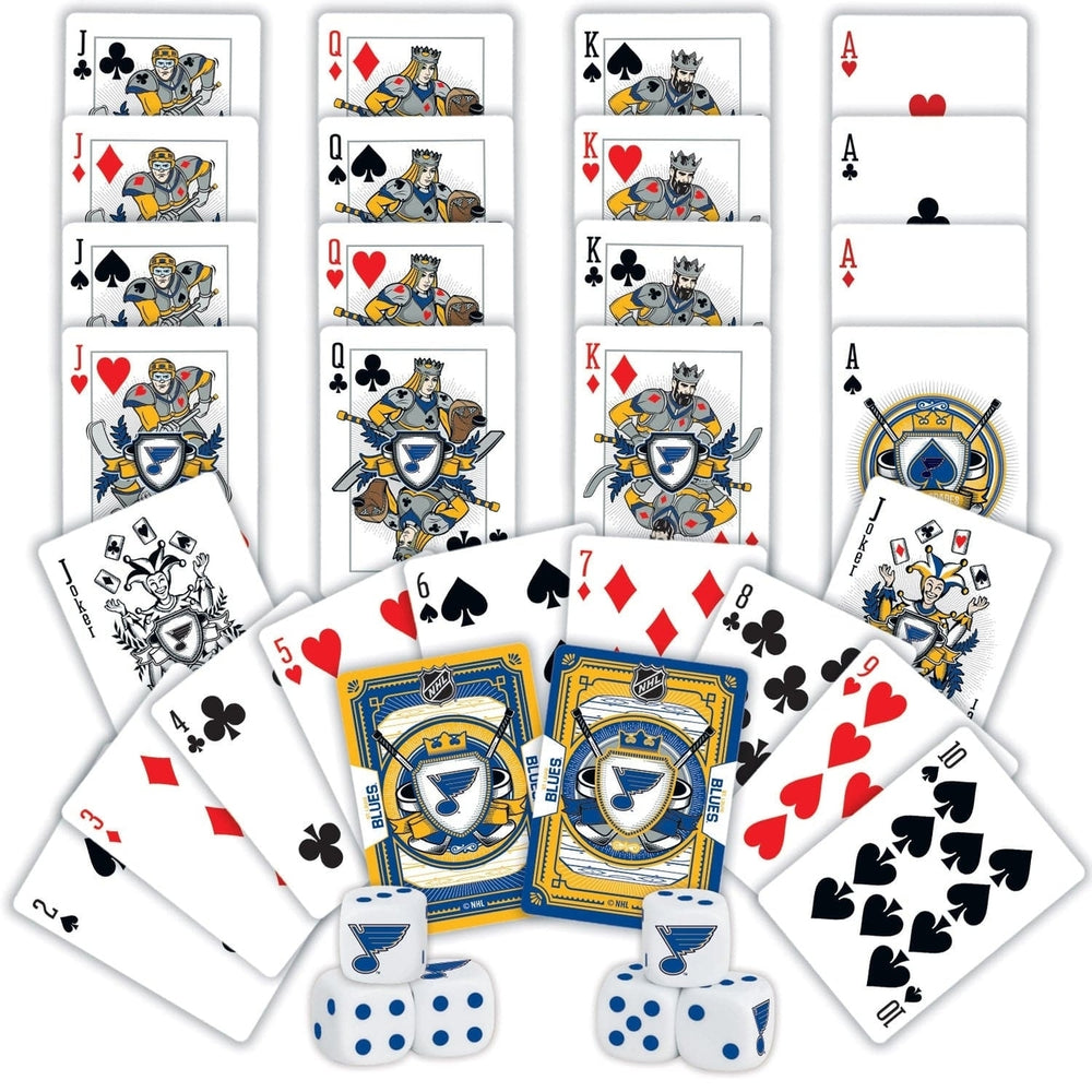 St. Louis Blues 2-Pack Playing Cards and Dice Set Official NHL Team Merchandise Image 2