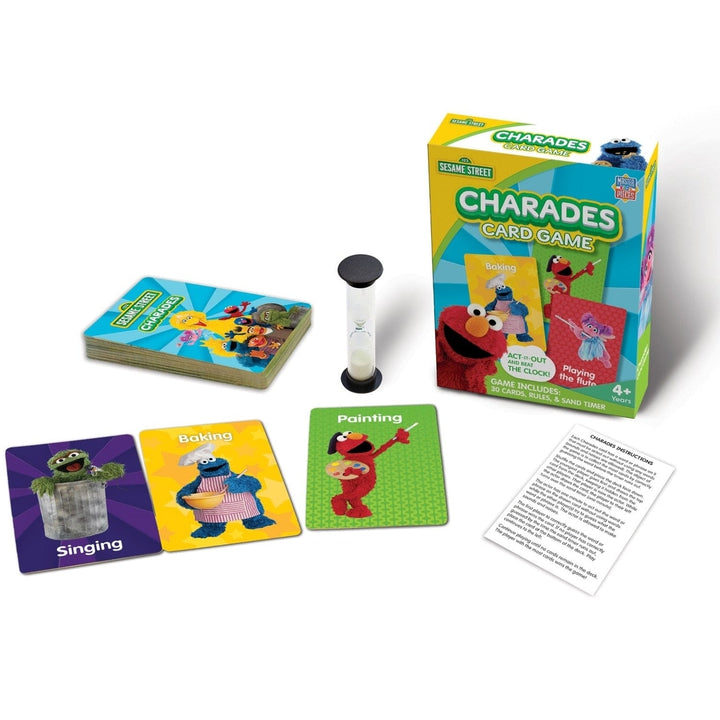 Sesame Street Charades Card Game Family Fun 2+ Players Ages 4+ MasterPieces Image 2