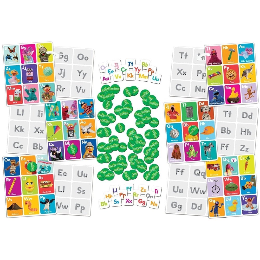 Sesame Street Alphabet Bingo Game for Kids 3+ Fun Learning Educational Activity Image 2