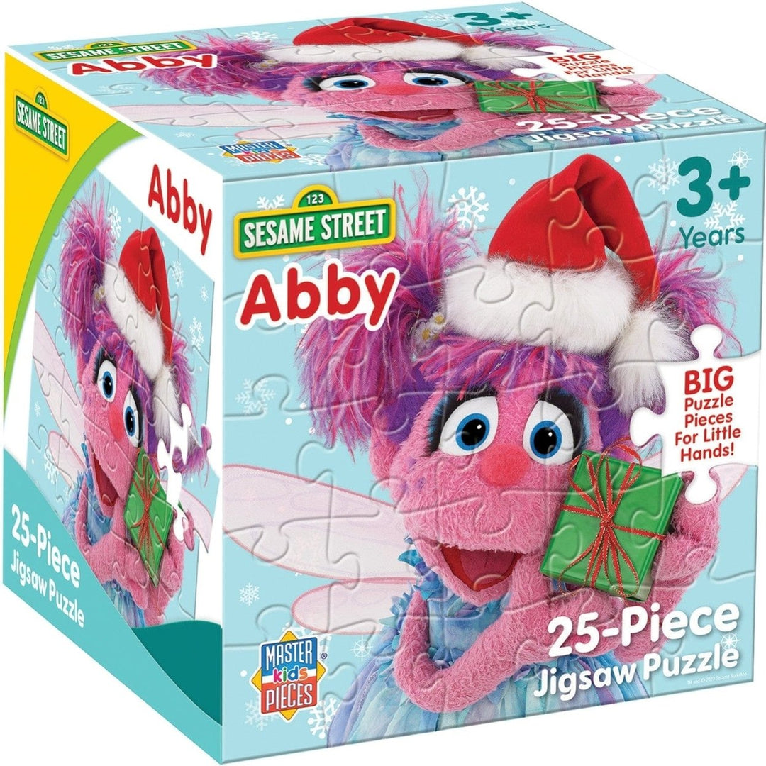 Sesame Street Abby Christmas 25 Piece Jigsaw Puzzle 10x10 Square Collectible Image 1