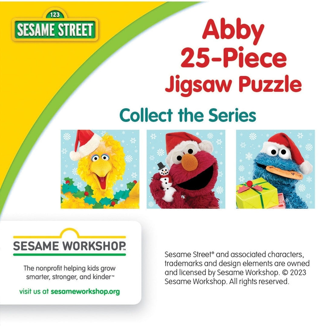 Sesame Street Abby Christmas 25 Piece Jigsaw Puzzle 10x10 Square Collectible Image 3