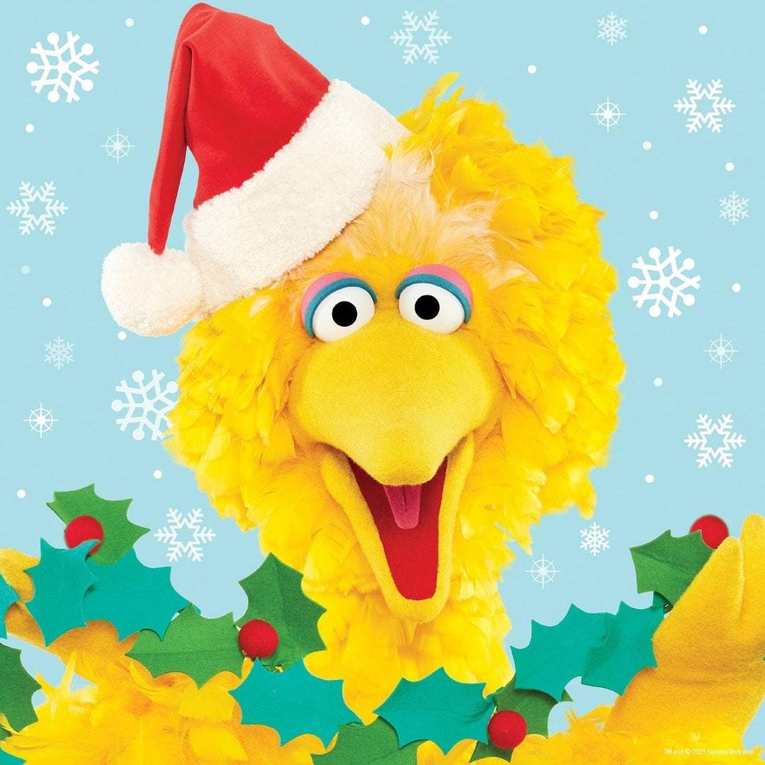 Sesame Street Big Bird Christmas 25 Piece Jigsaw Puzzle 10x10 Collectible Kids Toy Image 2