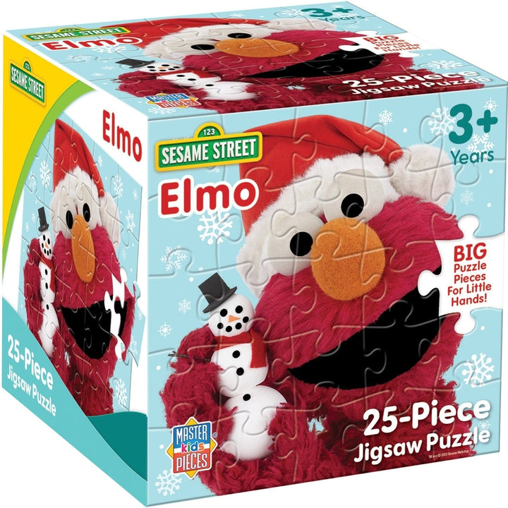 Sesame Street Elmo Holiday Jigsaw Puzzle 25 Pieces 10x10 Christmas Collectible Image 1