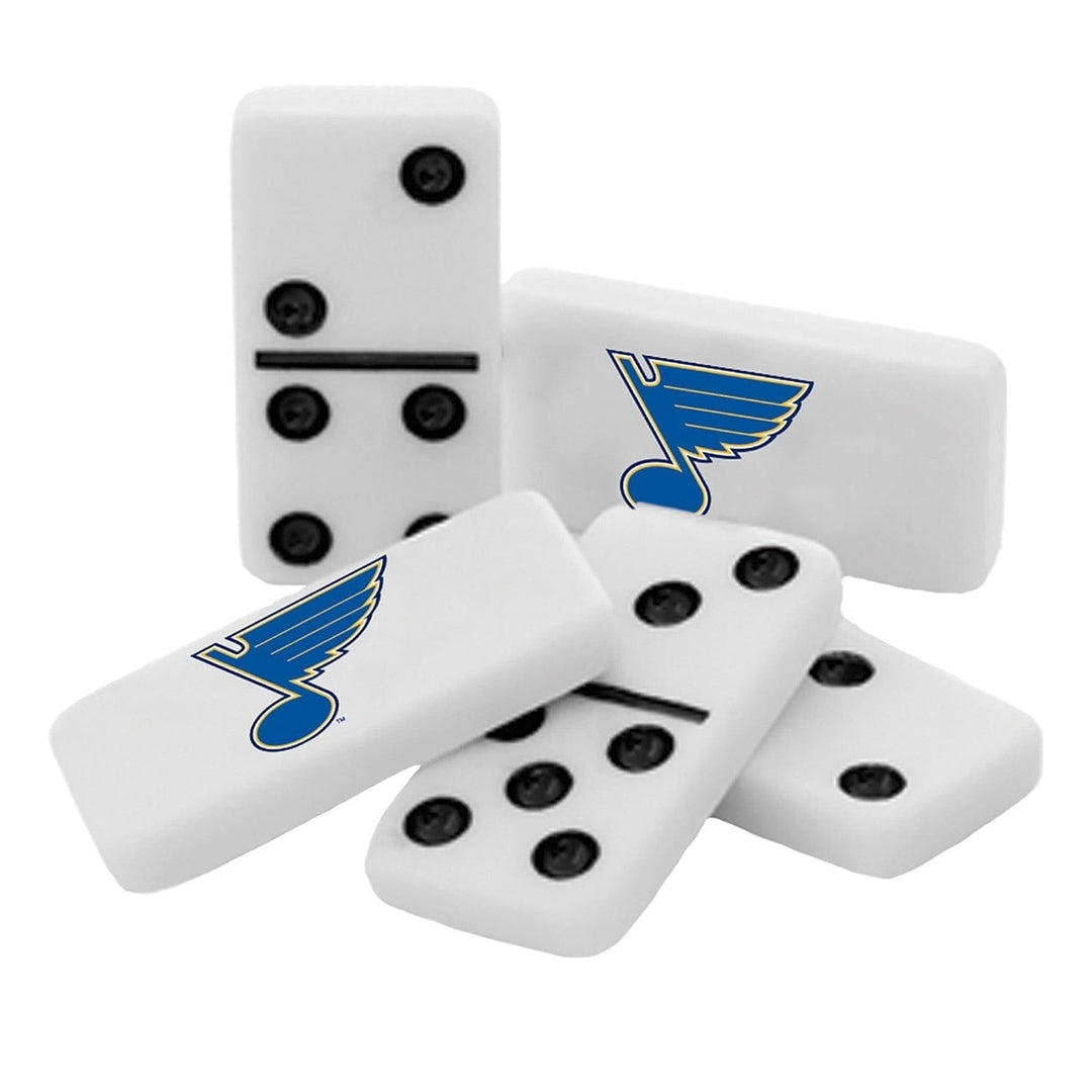 St. Louis Blues Dominoes Set Official NHL Licensed Resin in Collectible Tin Box Image 2