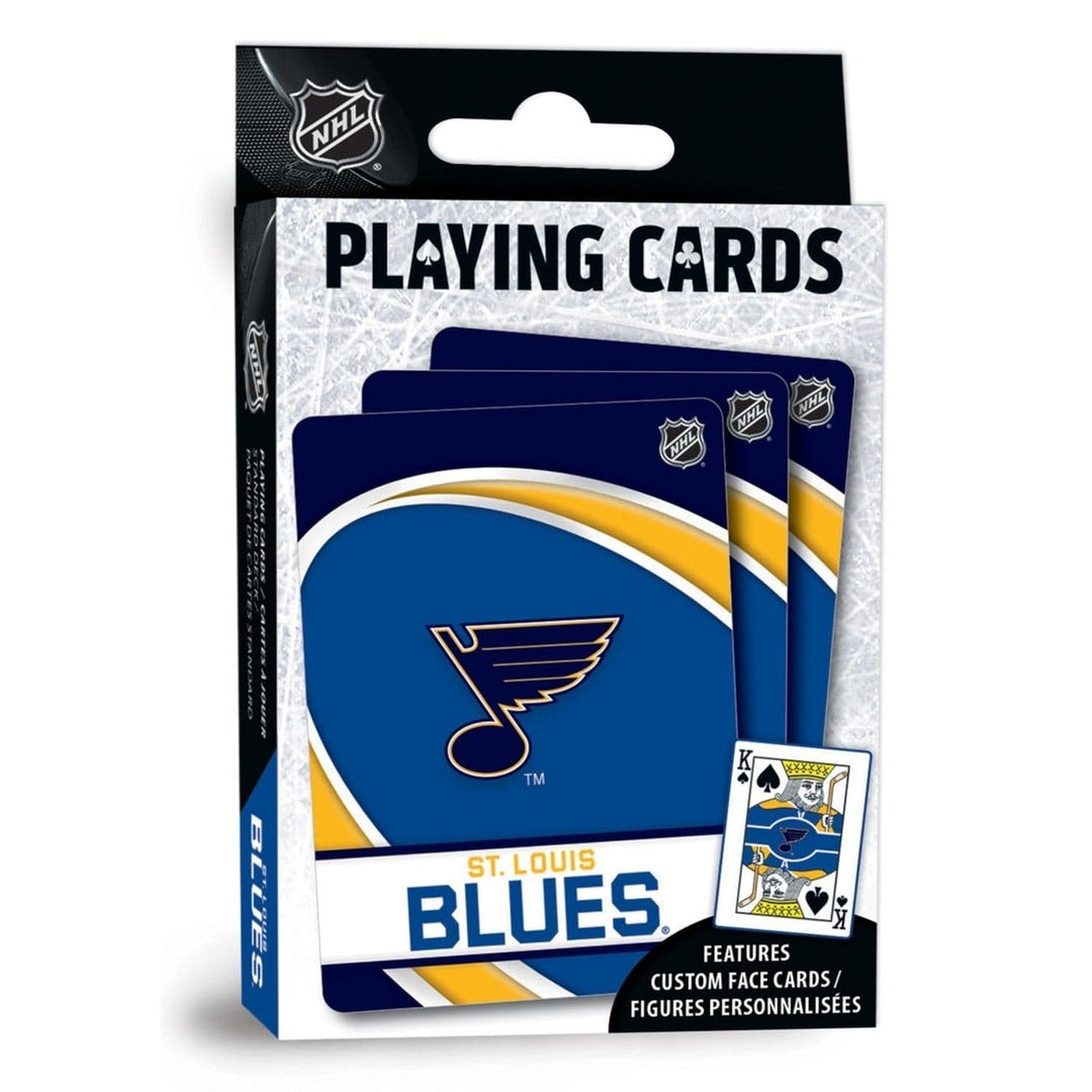 St. Louis Blues Playing Cards 54 Card Deck NHL Team Logo Custom Design Image 1