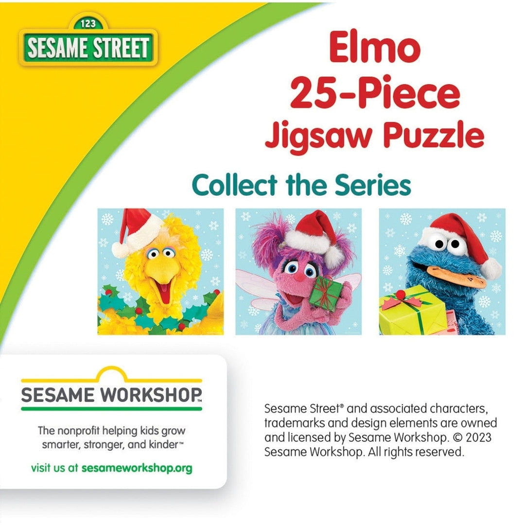 Sesame Street Elmo Holiday Jigsaw Puzzle 25 Pieces 10x10 Christmas Collectible Image 3