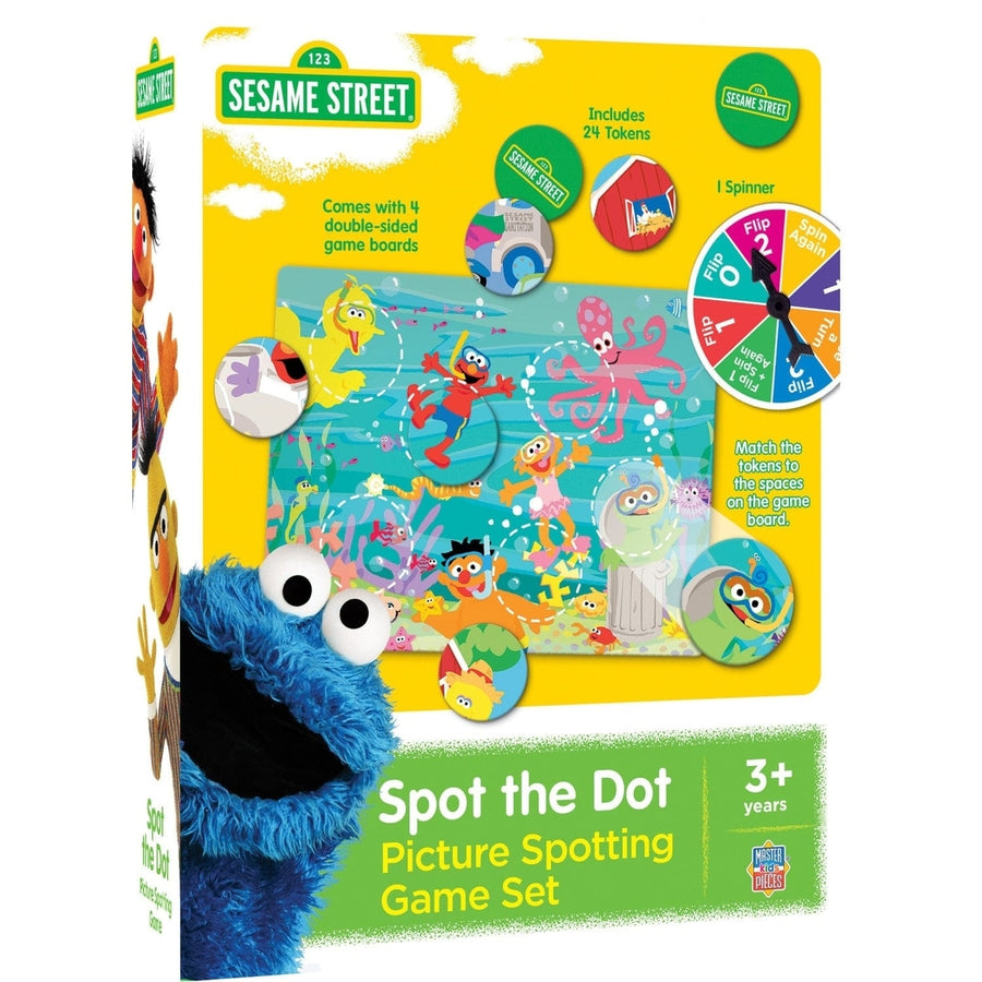 MasterPieces Sesame Street Spot the Dot Game Color Matching Fun for Ages 3+ Image 1