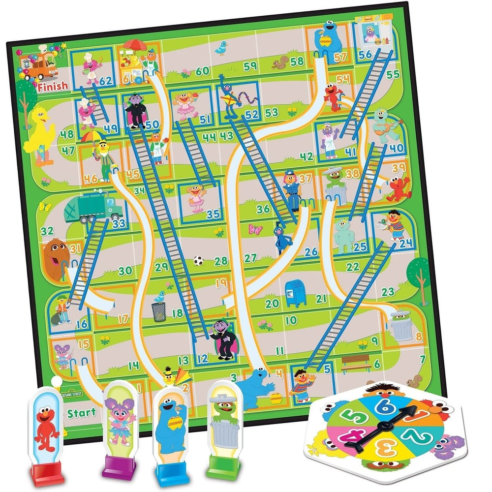 Sesame Street Playground Fun - Slides and Ladders Board Game Image 2