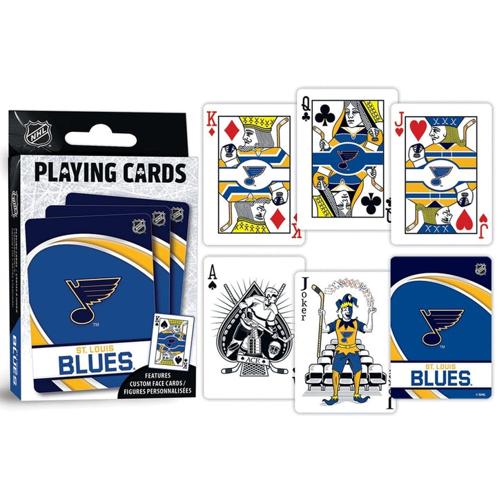 St. Louis Blues Playing Cards 54 Card Deck NHL Team Logo Custom Design Image 3