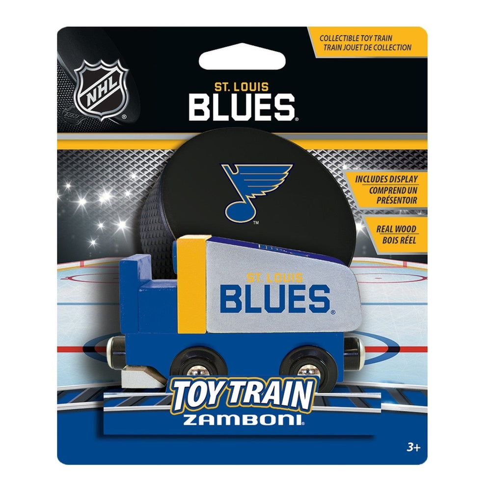 St. Louis Blues Toy Zamboni Train Engine Image 2