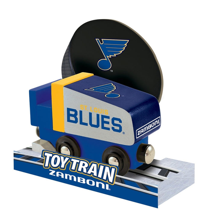 St. Louis Blues Toy Zamboni Train Engine Image 3