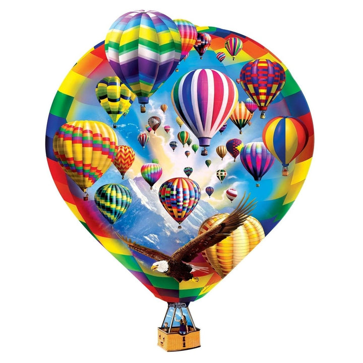 MasterPieces Hot Air Balloons 500 Piece Jigsaw Puzzle Colorful Vibrant Design Image 2