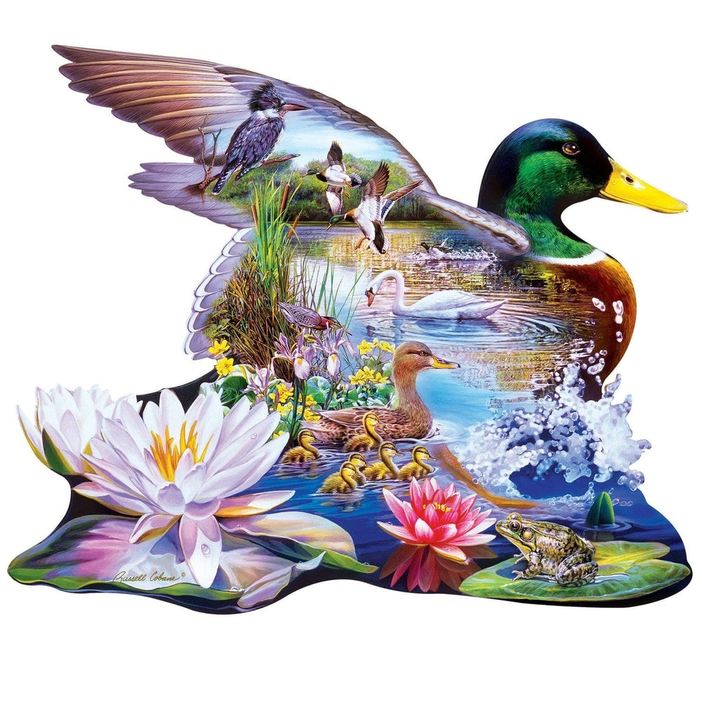 MasterPieces Woodland Ducks 500 Piece Jigsaw Puzzle Eco-Friendly Shaped Puzzle Image 2